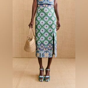 Sézane Momoni Madelyn midi pencil skirt Rimini Italian riviera 44 12